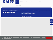Tablet Screenshot of kalff.de